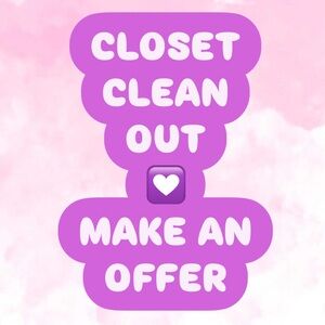 Closet Clean Out Coming Soon